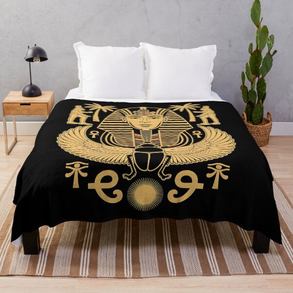 Item preview, mystical cat - ancient egypt cats - travel egypt - egypt souvenir - cairo trip - pyramids adventure - wanderlust egypt - world traveler - geometric art - symmetrical design - egypt pattern designed and sold by JansenGS.