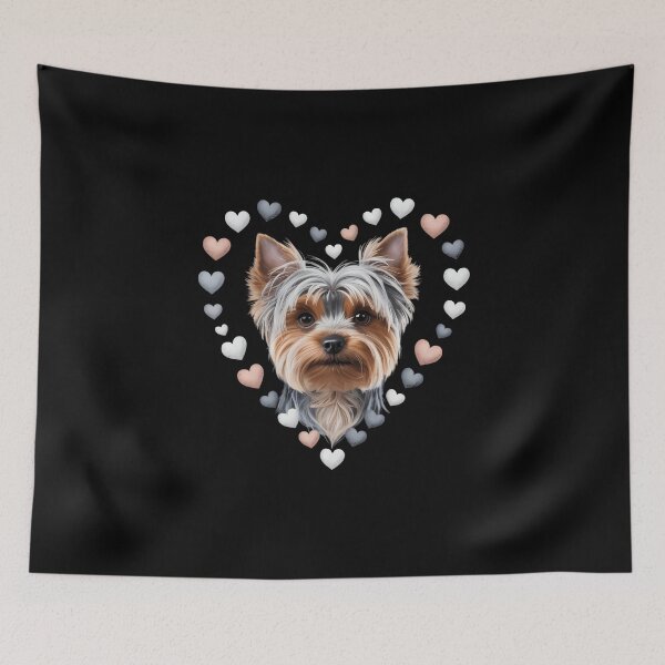 Item preview, Love Heart for Valentines Day on Yorkshire Terrier Lover designed and sold by FaithAbbott.