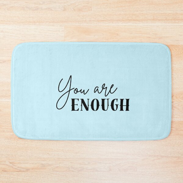 Item preview, You are enough a positive motivational typography lettering design element for motivation and inspiration designed and sold by AESTHETIC-FLAIR.