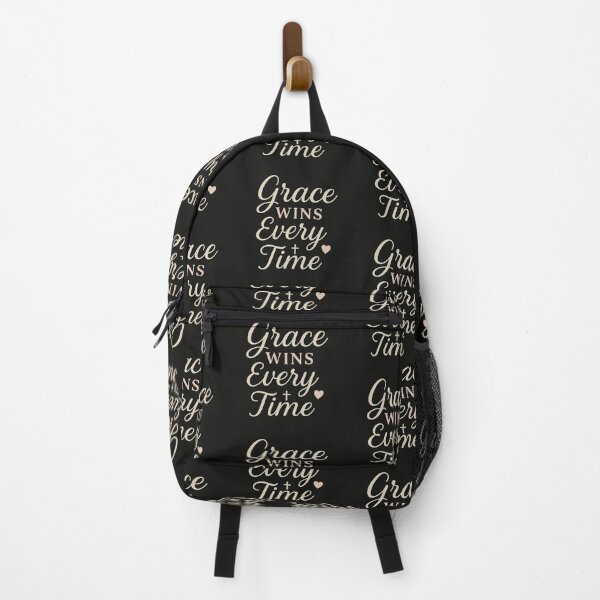 Item preview, Grace Wins Every Time – Christian Faith Quote Elegant Script Typography designed and sold by astersgraphics.