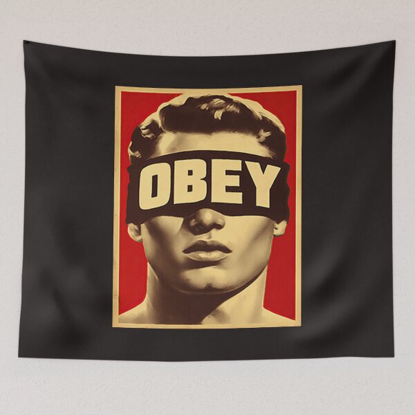 Item preview, Obey - Blindfolded man  designed and sold by obstinator.