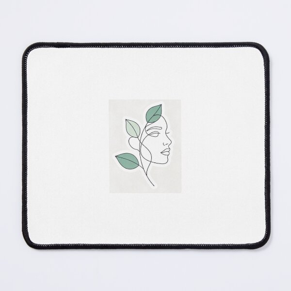 Item preview, Abstract face with leafy branch designed and sold by MalishoArts.
