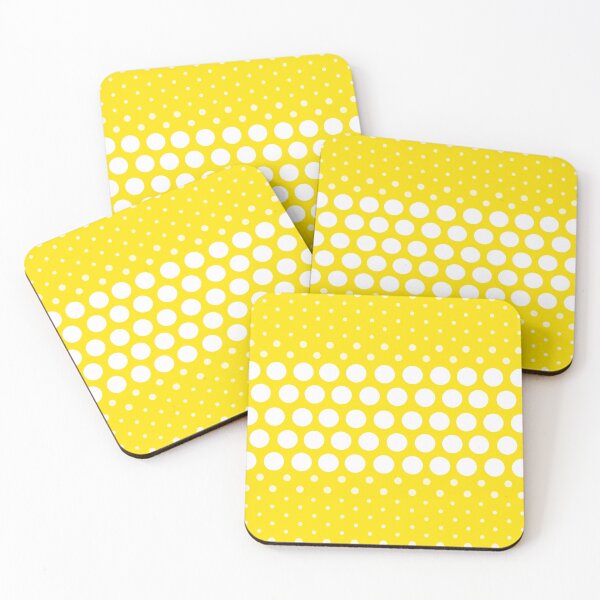 Item preview, Dotwave White Polka Dots on Vivid Yellow  designed and sold by POLKAIWERX.