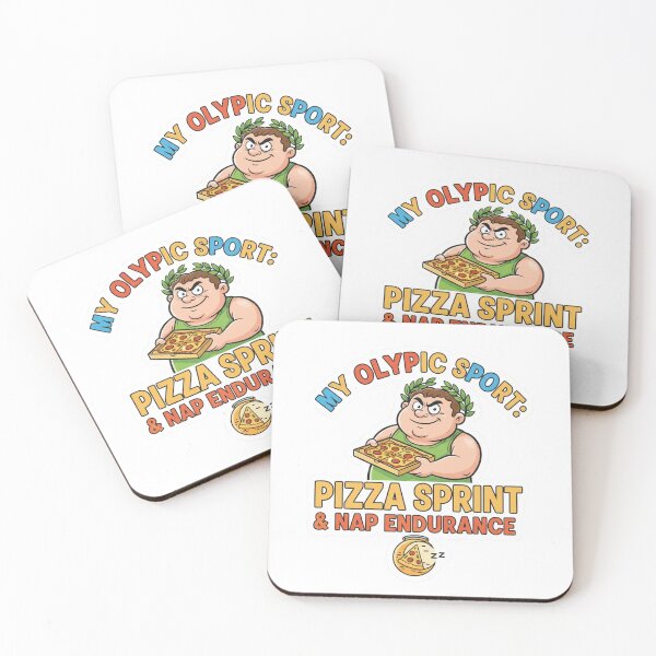 Item preview, My Olympic Sport: Pizza Sprint & Nap Endurance – Funny Food Lover T-Shirt & Sticker Design designed and sold by Sushikidsntod.