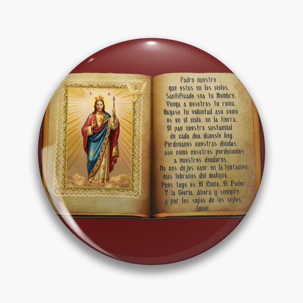 Item preview, icon of Lord Almighty and the Lord's Prayer in Spanish designed and sold by orthodox-icon.