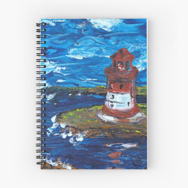 Item preview, Art print sea scape windy day near the light house designed and sold by empressbat merch.