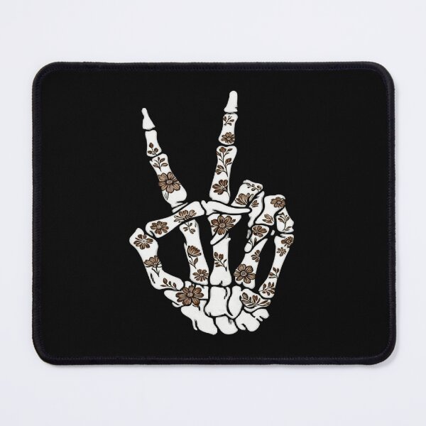 Item preview, Skeleton Peace Hand with Floral Healing Art designed and sold by truongloc246.