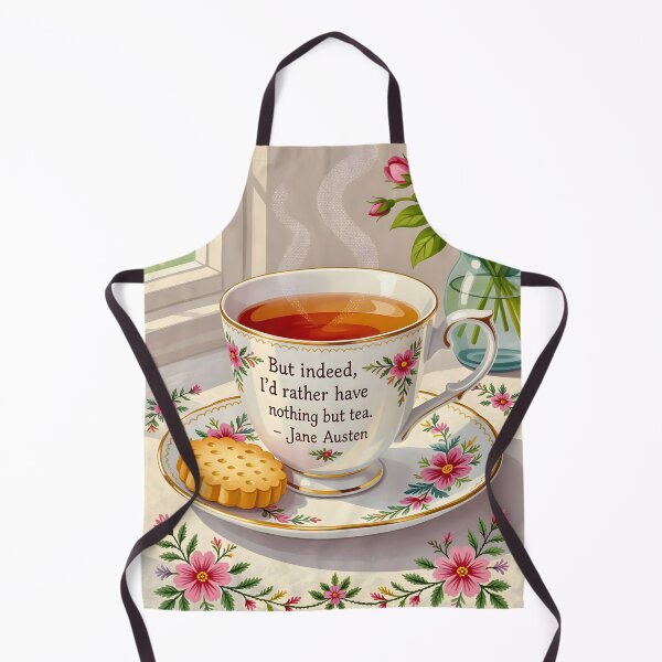 Item preview, “But indeed, I’d rather have nothing but tea. -Jane Austen” quote designed and sold by Ponted.