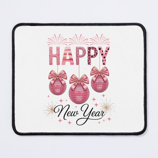 Item preview, Happy New Year 2026 Pink Coquette Bow New Years Disco Ball New Year New Me 12 New Chappters designed and sold by IdunayaStore.