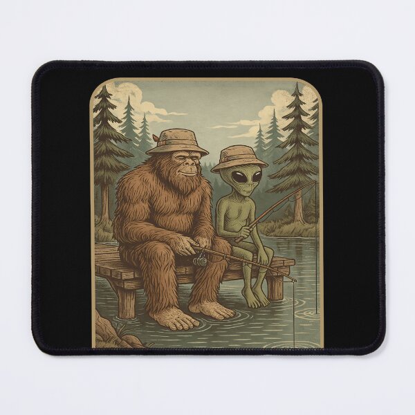 Item preview, Bigfoot Fishing Men Sasquatch Fishing designed and sold by BlueBerry-Pengu.