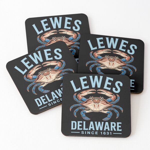Item preview, Lewes Delaware Since 1631 Blue Claw Crab Pale Blue Letters designed and sold by FaithAbbott.