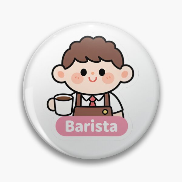 Item preview, Cute Barista Coffee Shop Character designed and sold by Bright Vibe Designs.