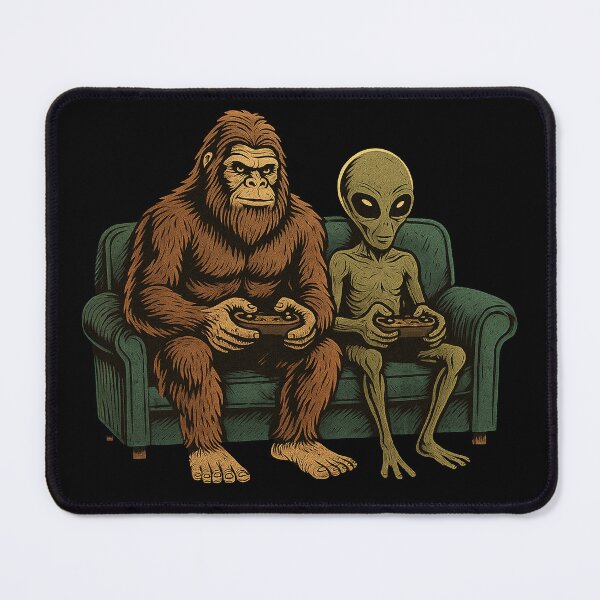 Item preview, Alien Bigfoot Gaming Video Games Gamer designed and sold by BlueBerry-Pengu.