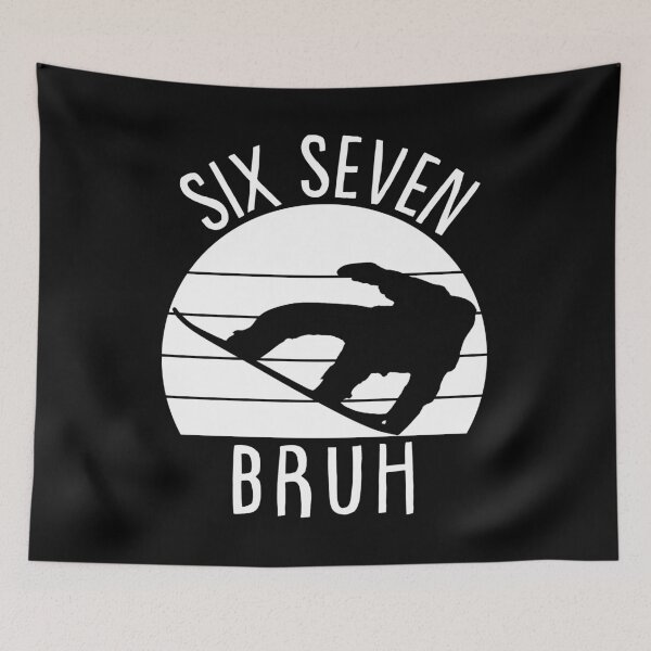 Item preview, Six Seven 67 Bruh Wakeboarding Graphic Tee designed and sold by LashondaGreen89.
