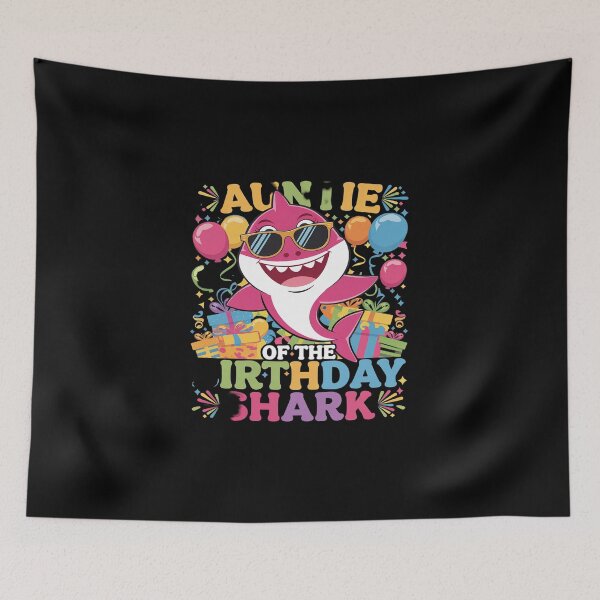Item preview, Auntie Of The Shark Birthday Family Matching Party Kids designed and sold by DigitaldeligArt.