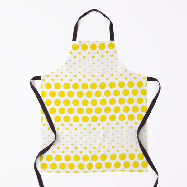Item preview, Dotwave Vivid Yellow Polka Dots on White designed and sold by POLKAIWERX.