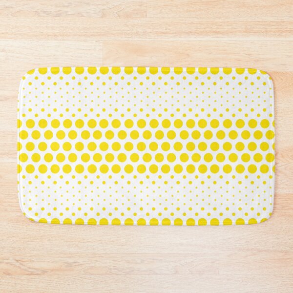 Item preview, Dotwave Vivid Yellow Polka Dots on White designed and sold by POLKAIWERX.