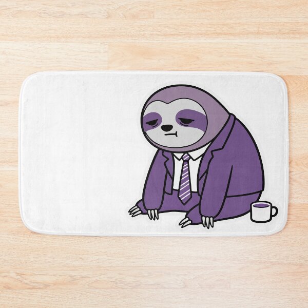 Item preview, Corporate Sloth - Tired Retry Mode Sticker designed and sold by misticalplace.
