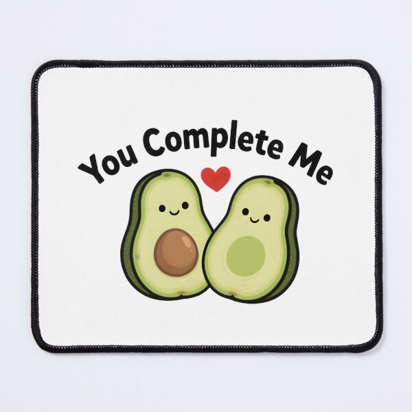 Item preview, You Complete Me Avocado Love designed and sold by Bright Vibe Designs.