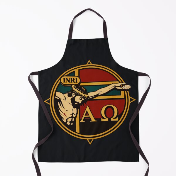 Item preview, Alpha & Omega — INRI Crest (Flat Gild Edition) designed and sold by Sanctum Icons.
