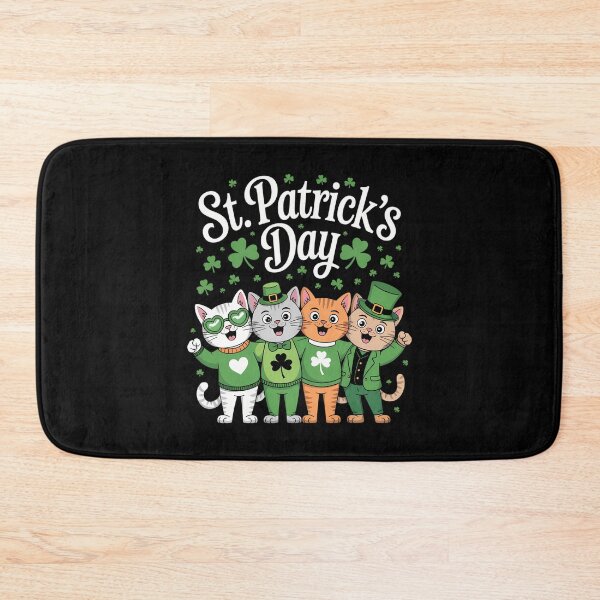 Item preview, St Patricks Day Cats Funny Irish Shamrocks designed and sold by lilensgavadur.