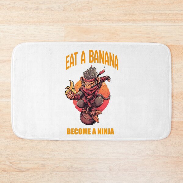 Item preview, Ninja Monkey Eat a Banana designed and sold by PigmalionArt.