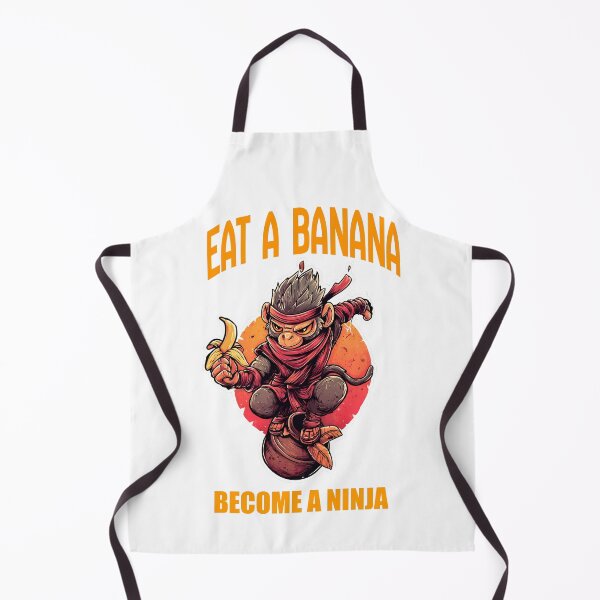 Item preview, Ninja Monkey Eat a Banana designed and sold by PigmalionArt.