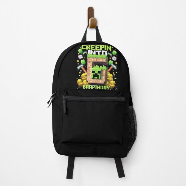 Item preview, 6th Birthday Gamer Pixel Creepin’ Into 6 Video Game Party 3  designed and sold by MarkLeedsArt.