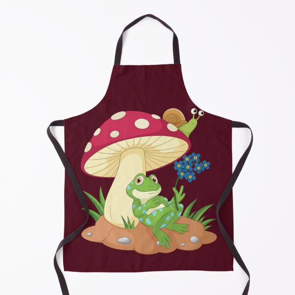 Item preview, Cute Frog-Mushroom Snail Forget Me Not Forest Fairy Tale classic design designed and sold by anandsiva2703.