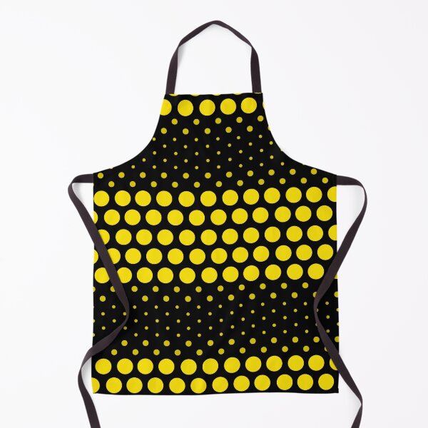 Item preview, Dotwave Vivid Yellow Polka Dot on Black designed and sold by POLKAIWERX.