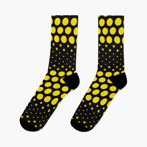Item preview, Dotwave Vivid Yellow Polka Dot on Black designed and sold by POLKAIWERX.