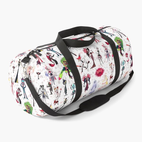 Item preview, Hazbin Hotel Hear My Hope Overlords Seamless Pattern w/ Splatter Background designed and sold by Playful Patternz.