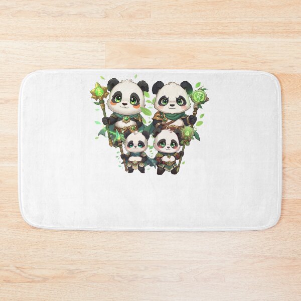 Item preview, Greenbloom Panda Family – Guardians of Nature’s Heart | Monzora Fantasy World designed and sold by Monzora.