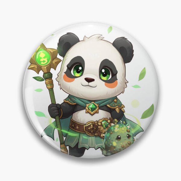 Artikelvorschau, Eldarion Grünblüte – Hüter der lebenden Erde | Monzora Fantasy Panda-Druide entworfen und verkauft von Monzora.