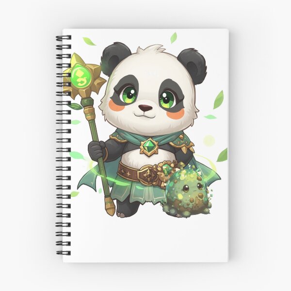 Artikelvorschau, Eldarion Grünblüte – Hüter der lebenden Erde | Monzora Fantasy Panda-Druide entworfen und verkauft von Monzora.