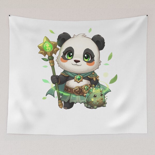 Item preview, Eldarion Greenbloom – Warden of the Living Earth | Monzora Fantasy Panda Druid designed and sold by Monzora.