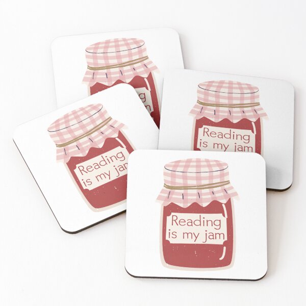 Item preview, Reading Is My Jam Book Nerd Mood Strawberry Fruit designed and sold by HumansStuck12.