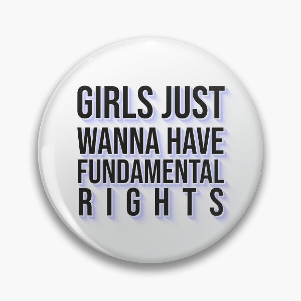 Item preview, Girls Just Wanna Have Fundamental Rights – Feminist Equality Typography designed and sold by ArtsyExplorer.