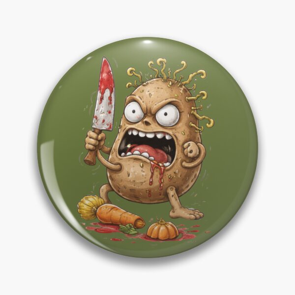 Item preview, Unhinged Potato Cartoon – Chaotic Ugly Food Character designed and sold by Ivy-Triggs.