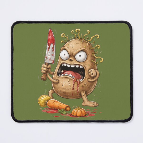 Item preview, Unhinged Potato Cartoon – Chaotic Ugly Food Character designed and sold by Ivy-Triggs.