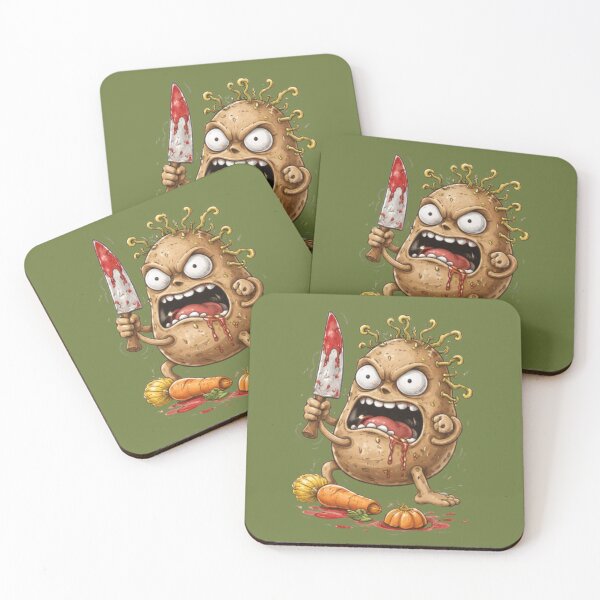 Item preview, Unhinged Potato Cartoon – Chaotic Ugly Food Character designed and sold by Ivy-Triggs.