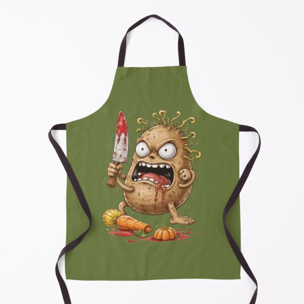 Item preview, Unhinged Potato Cartoon – Chaotic Ugly Food Character designed and sold by Ivy-Triggs.