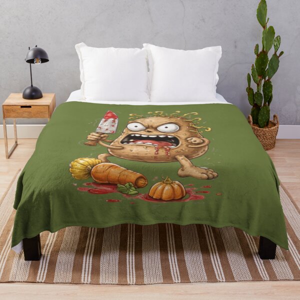 Item preview, Unhinged Potato Cartoon – Chaotic Ugly Food Character designed and sold by Ivy-Triggs.