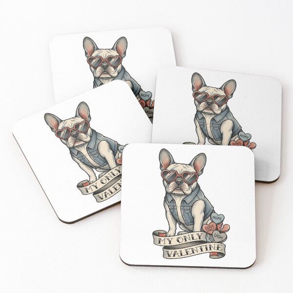 Item preview, My Only Valentine French Bulldog – Anti Valentine Dog Lover Single Funny Gift Design designed and sold by Luminari Creations.