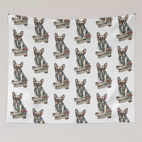 Item preview, My Only Valentine French Bulldog – Anti Valentine Dog Lover Single Funny Gift Design designed and sold by Luminari Creations.