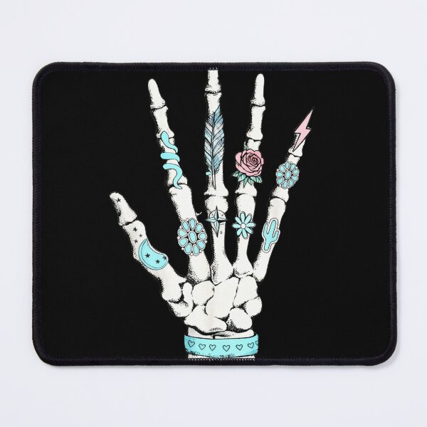 Item preview, Decorated Skeleton Hand – Spiritual Healing Aesthetic Art designed and sold by truongloc246.