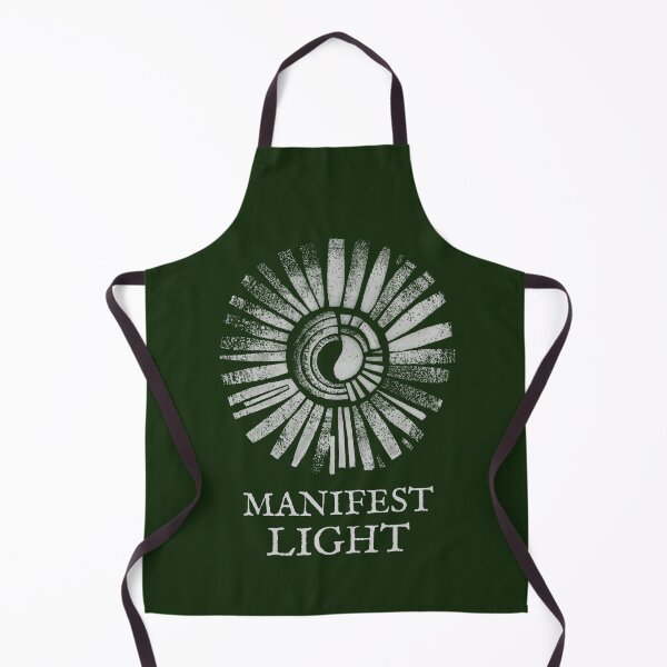 Item preview, Manifest Light Emblem, Light Grey on Forest Green designed and sold by nikoart001.