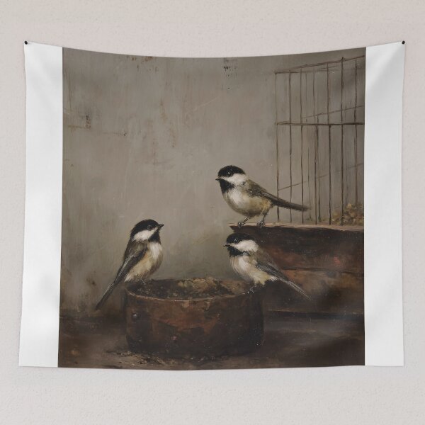 Item preview, Birds on Weathered Perch designed and sold by lautir.