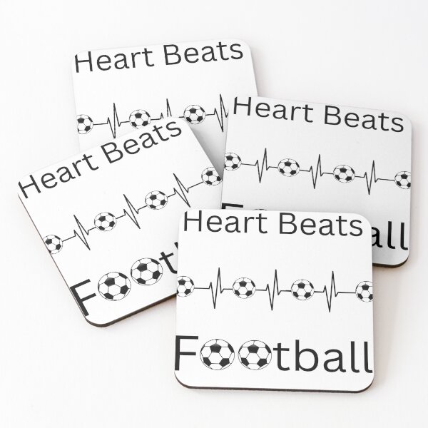 Item preview, Heart beats football design  designed and sold by designoorkh.