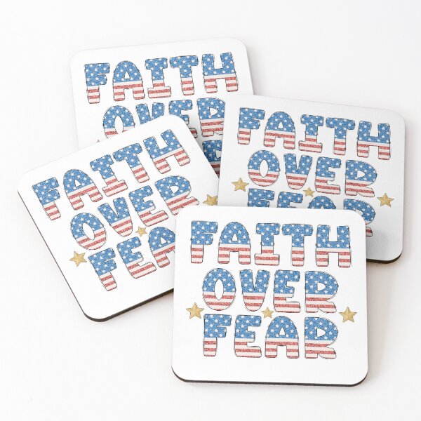 Item preview, Faith Over Fear Patriotic Christian designed and sold by TheNeuroVerse.